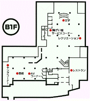 B1Fフロア案内図